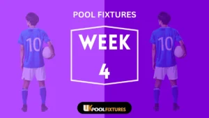 Week 4 pool fixtures 2025