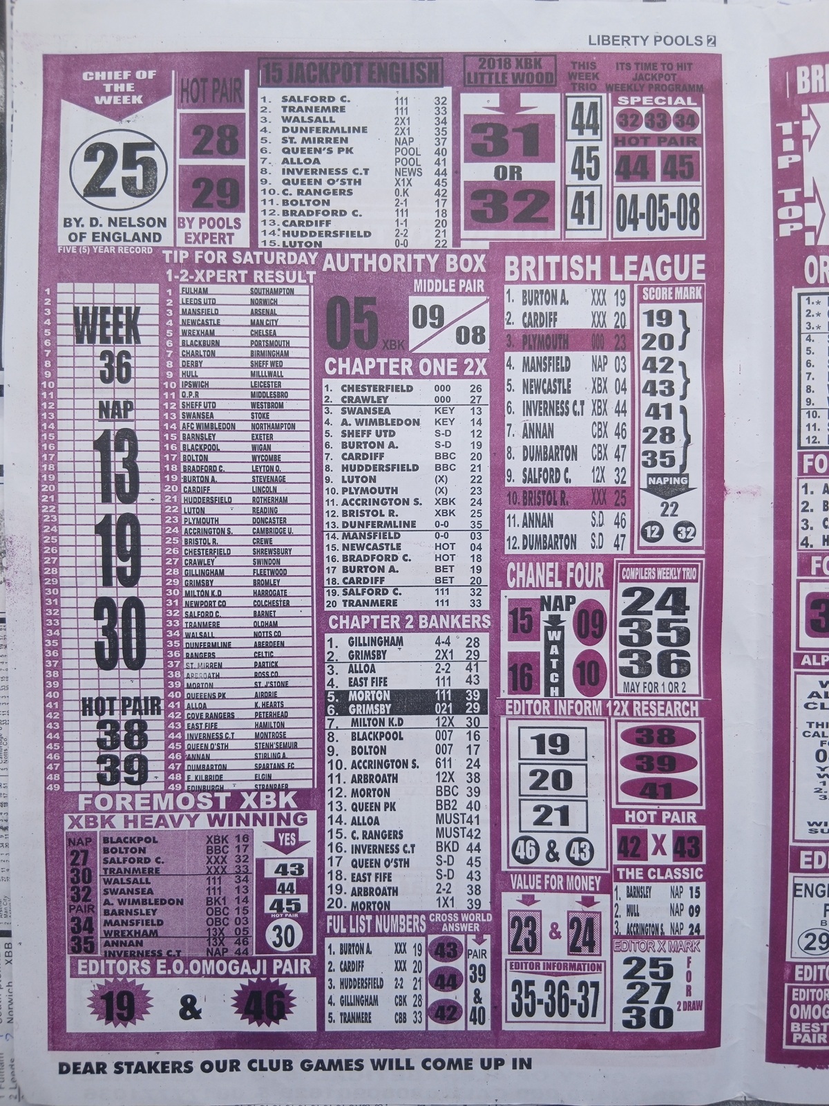 week 36 liberty international 2026 page 2