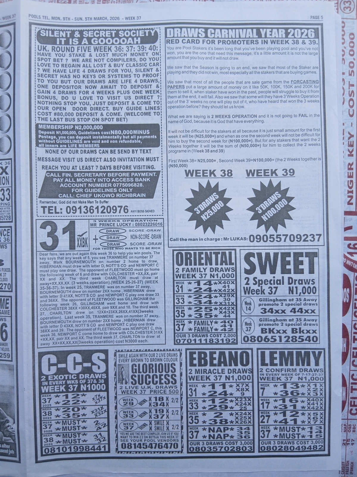week 37 pools telegraph 2026 page 5