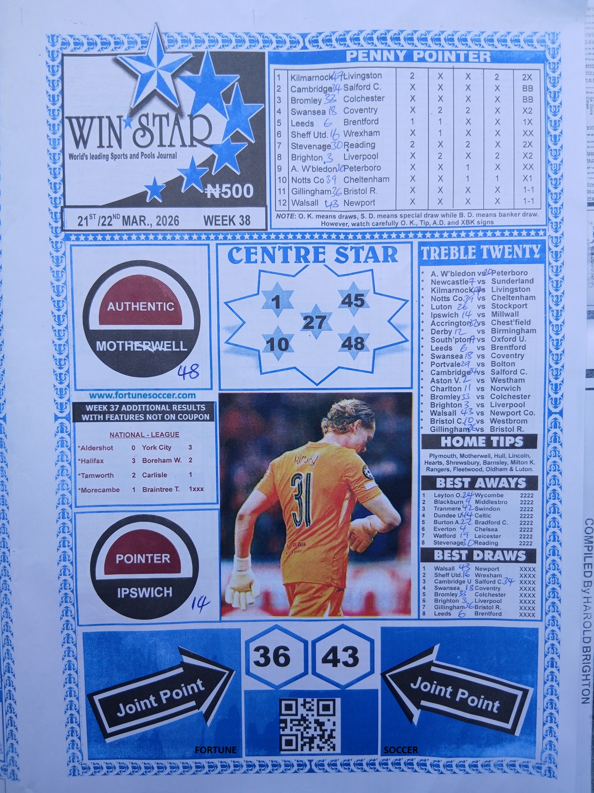 week 38 winstar 2026 page 1