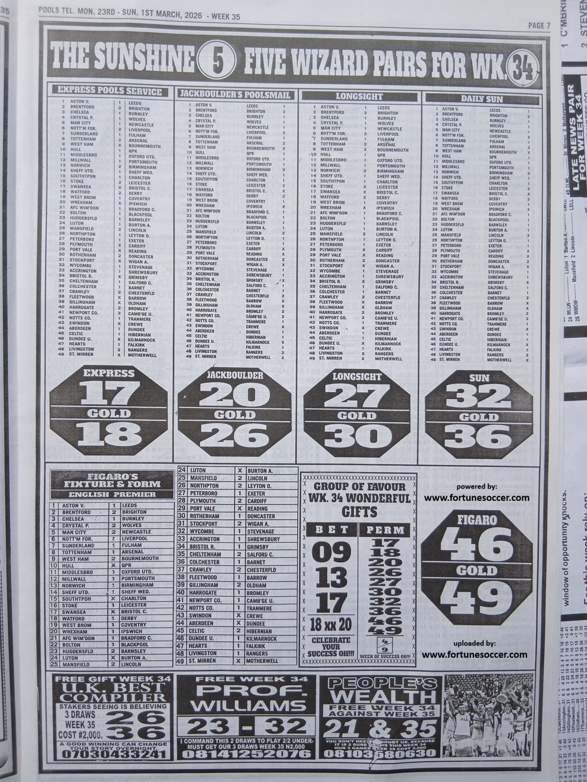 week 35 pools telegraph 2026 page 9