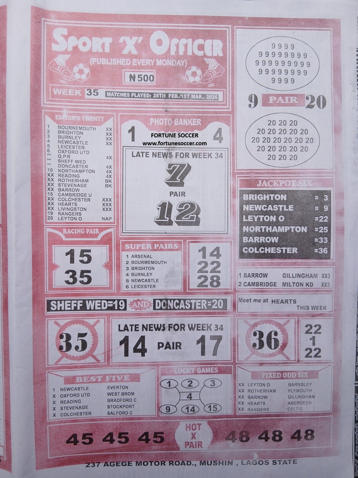 week 35 sport x officer 2026 page 1