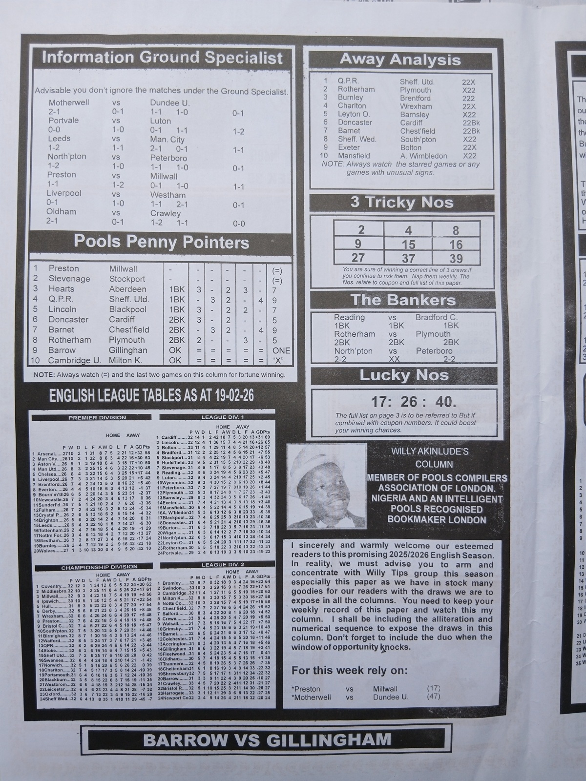 week 35 sporting informant 2026 page 2