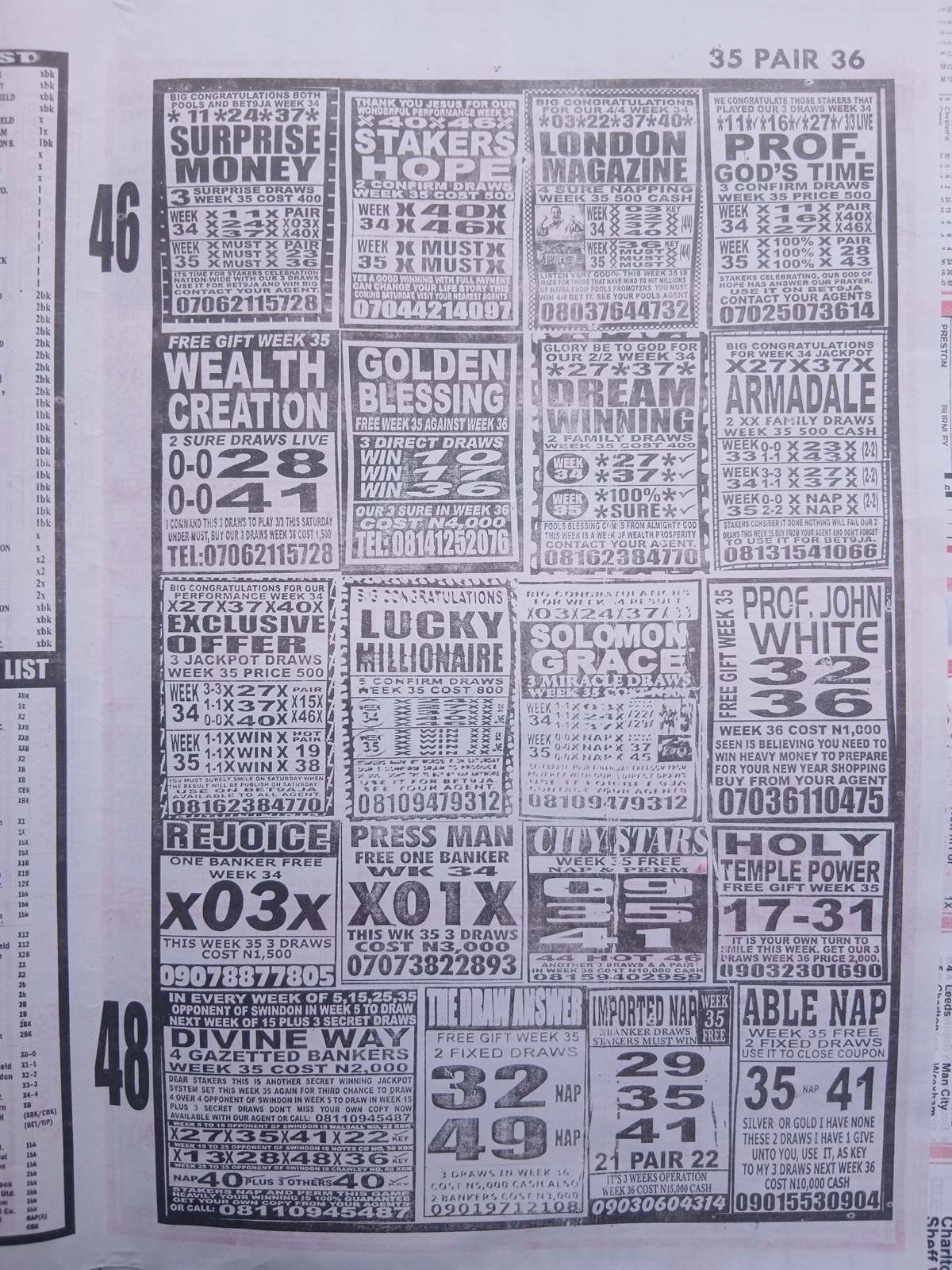 week 35 sporting telegraph 2026 page 5