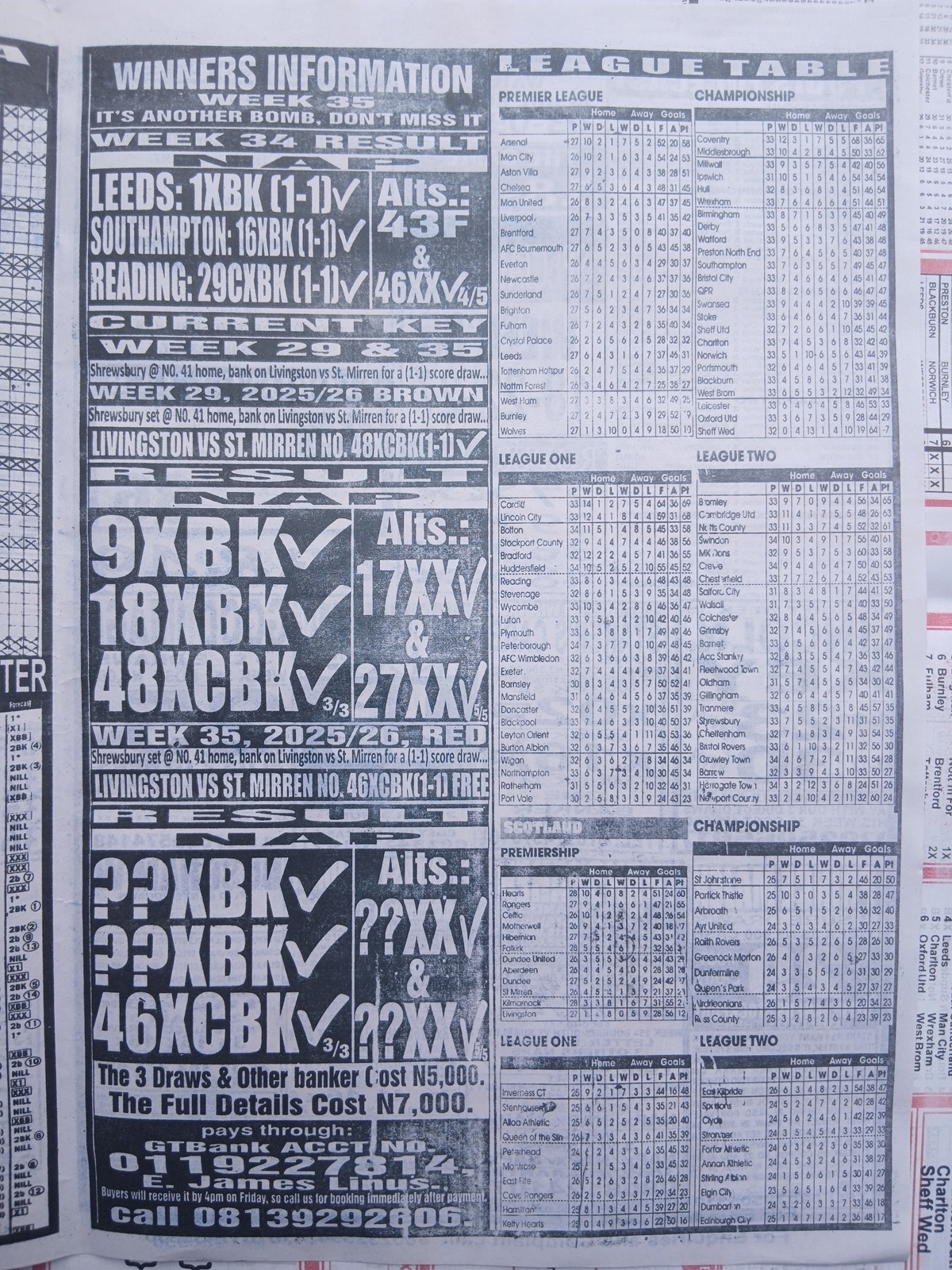 week 35 sporting telegraph 2026 page 7