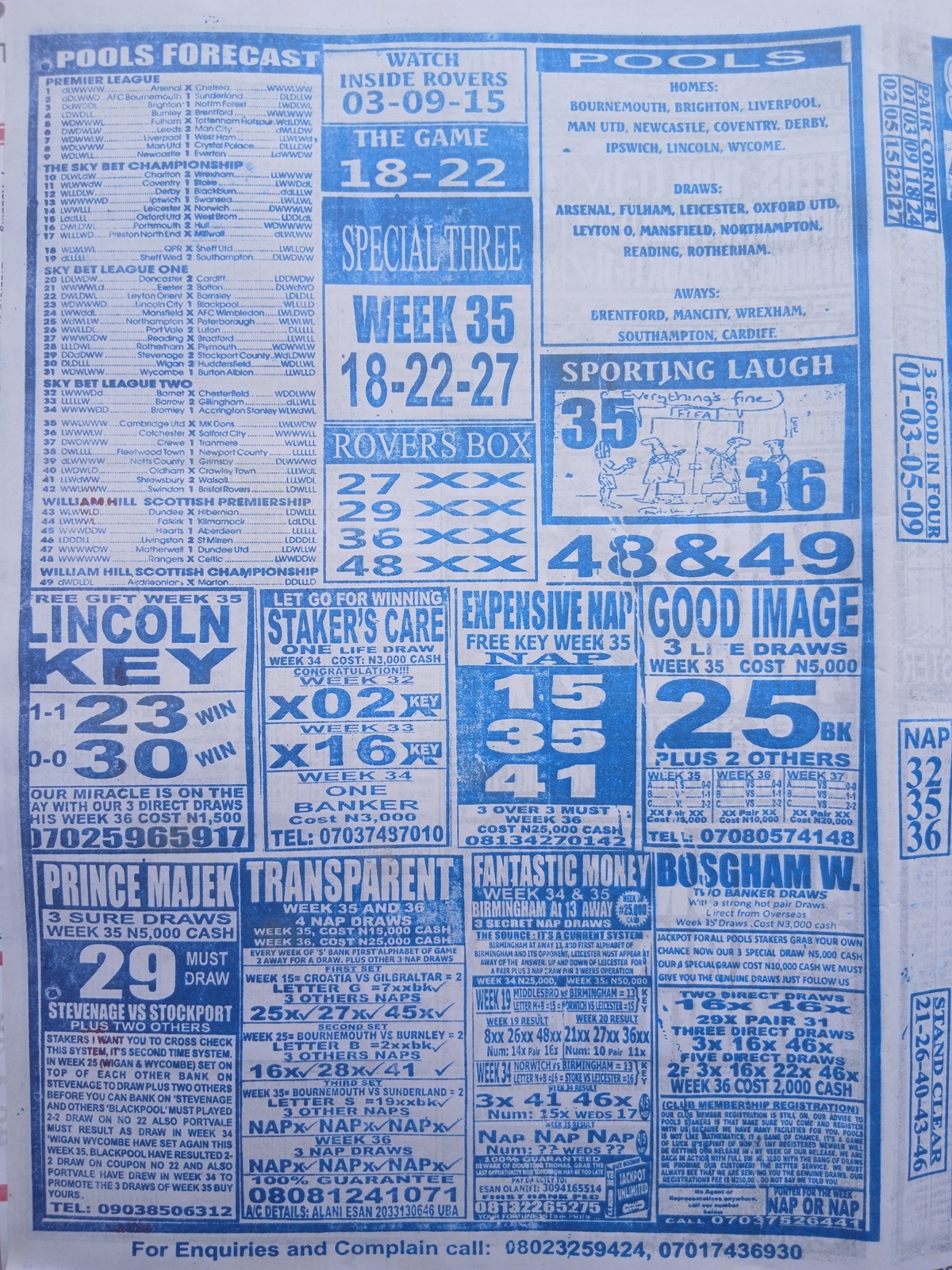 week 35 sporting telegraph 2026 page 8