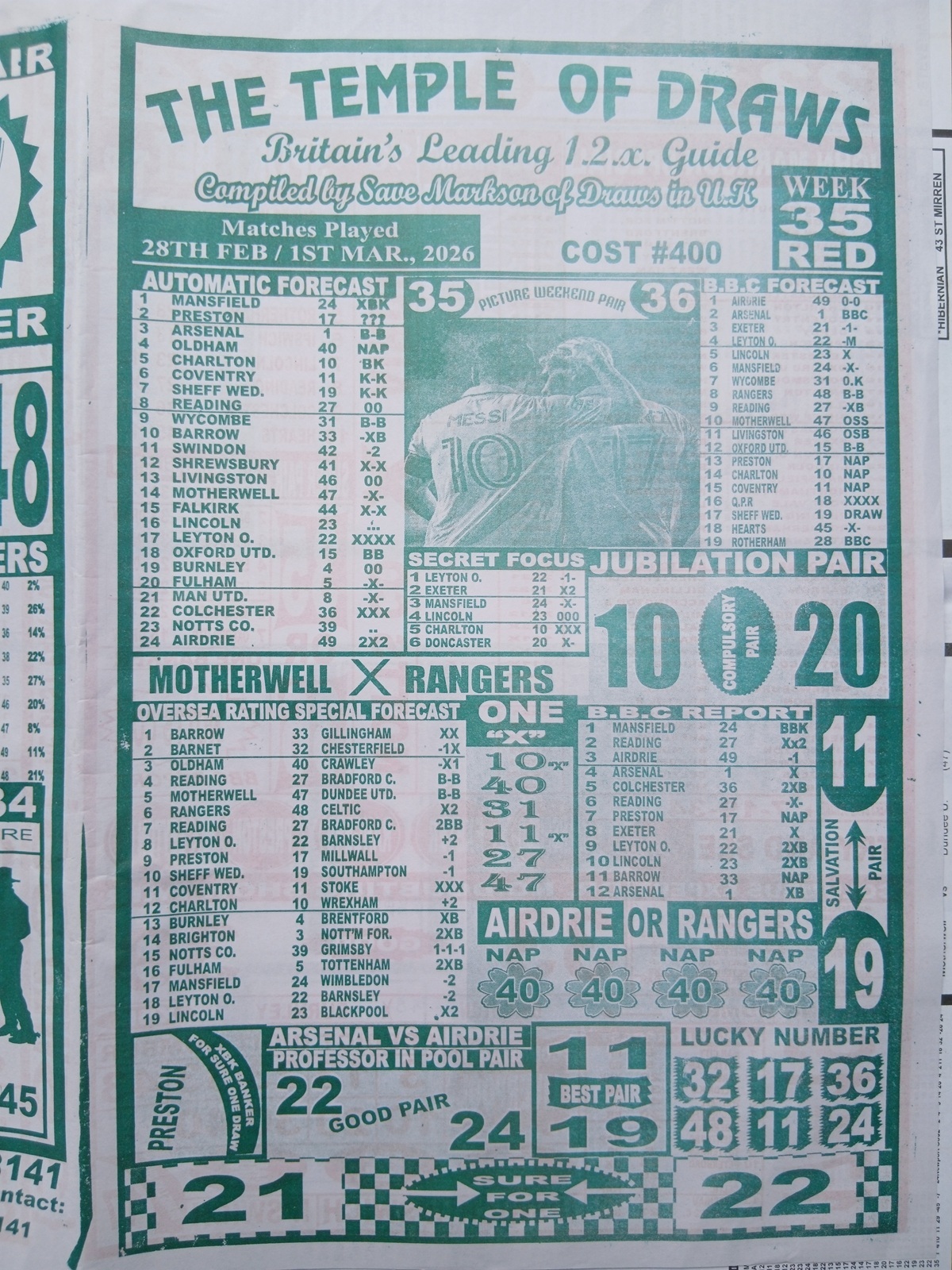 week 35 temple of draws 2026 page 1