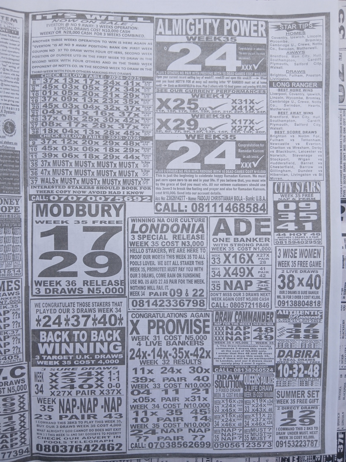 week 35 weekly telegraph 2026 page 13