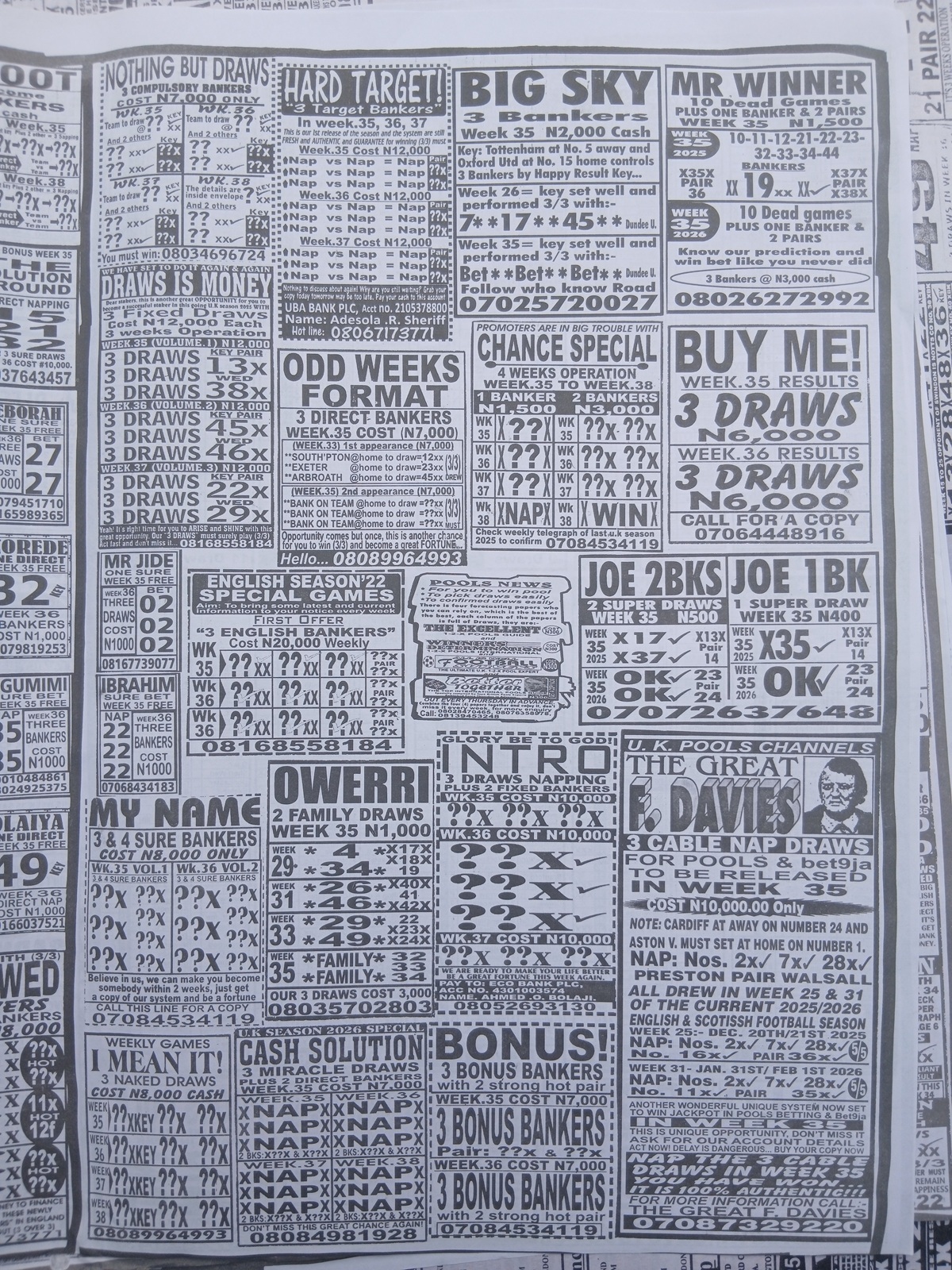 week 35 weekly telegraph 2026 page 19