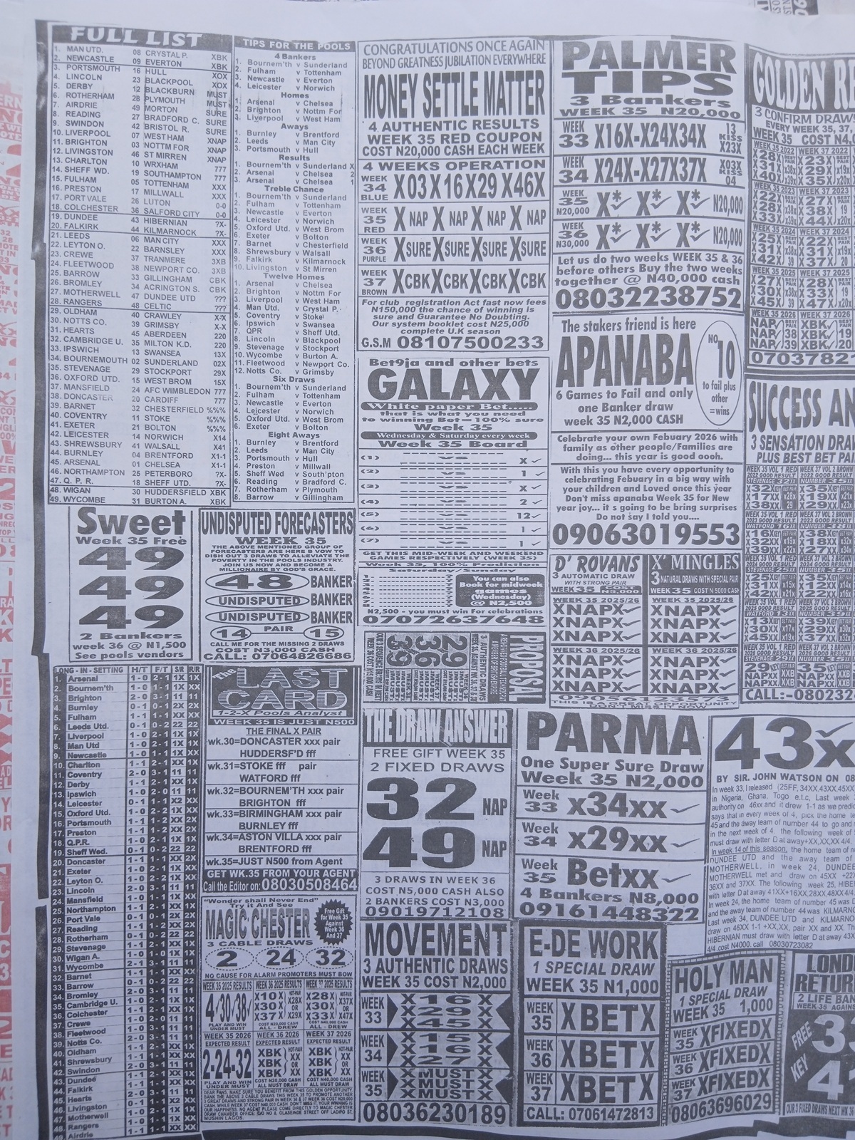 week 35 weekly telegraph 2026 page 2