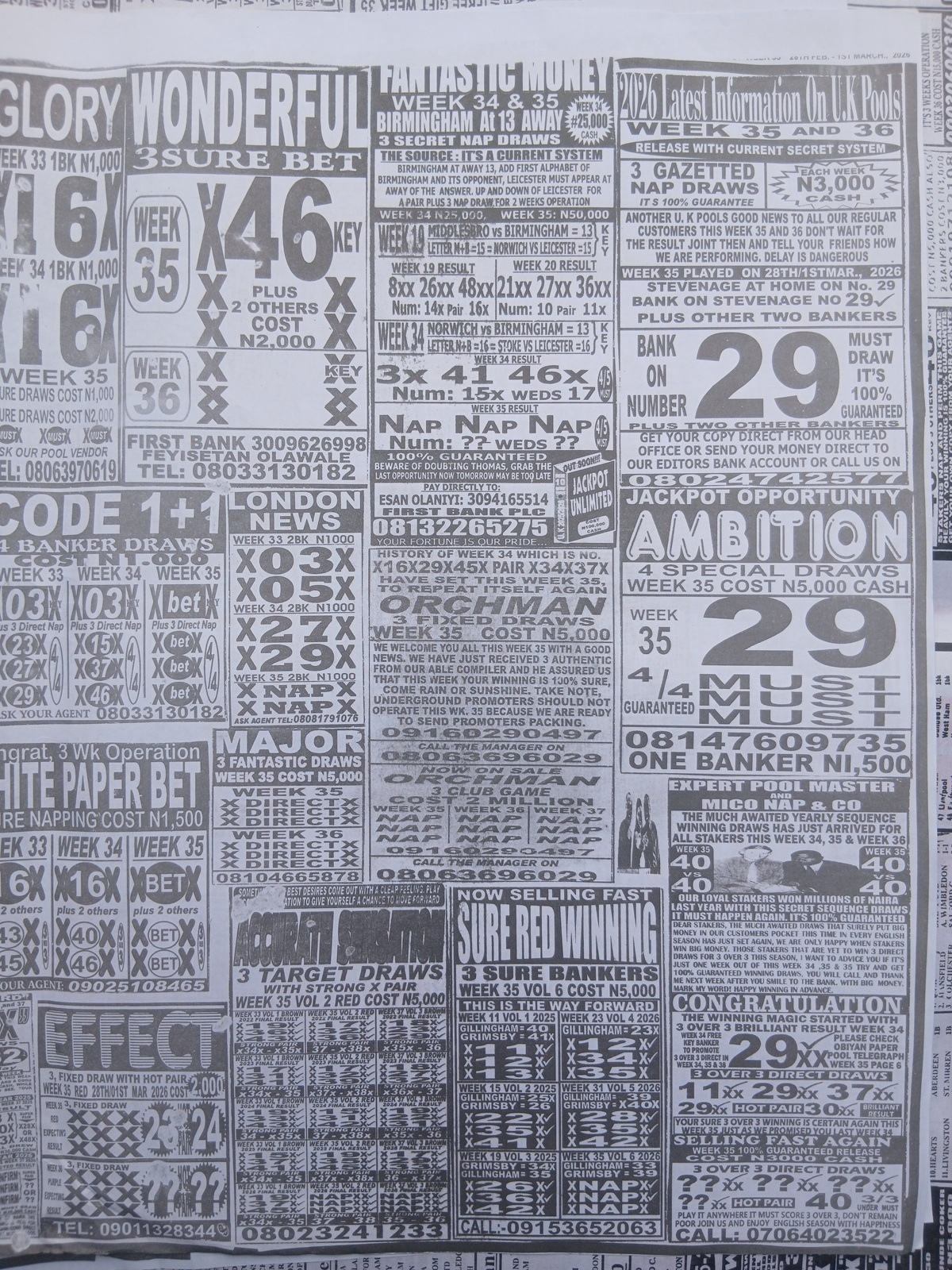 week 35 weekly telegraph 2026 page 21