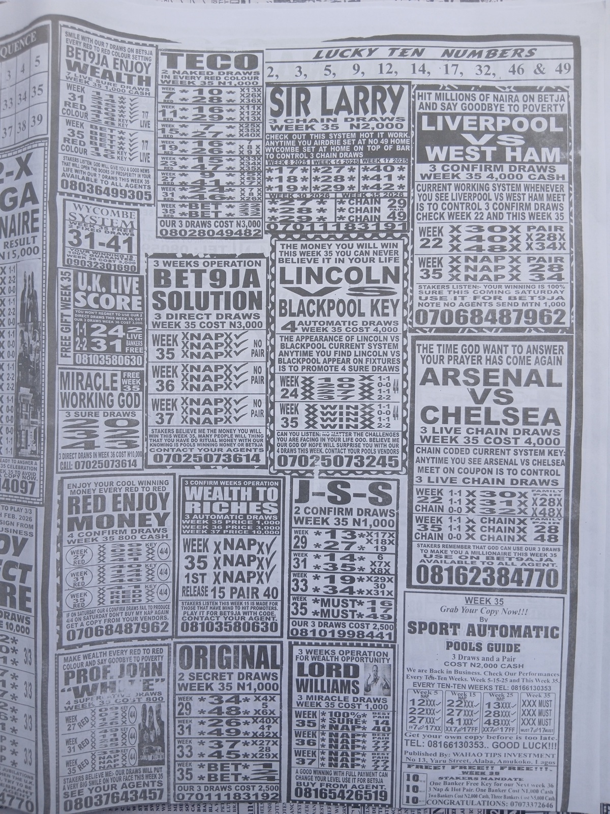 week 35 weekly telegraph 2026 page 9