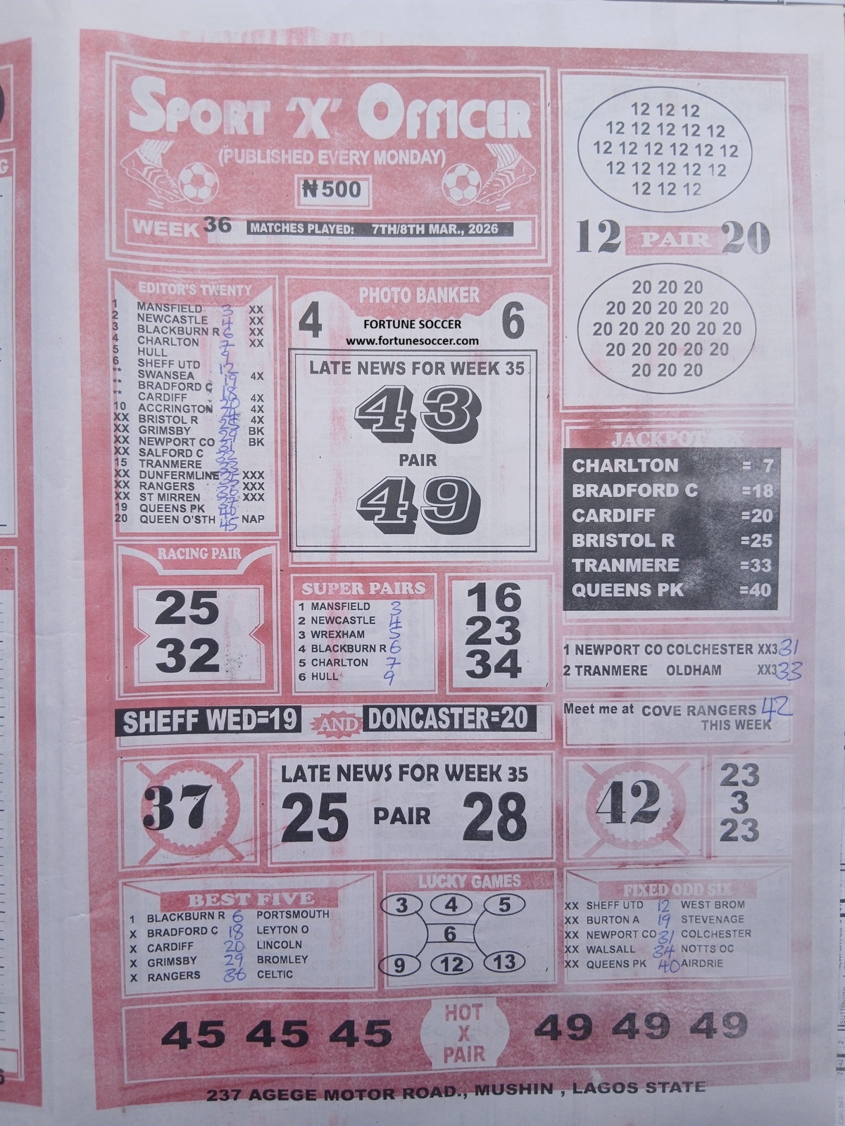 week 36 sport x officer 2026 page 1