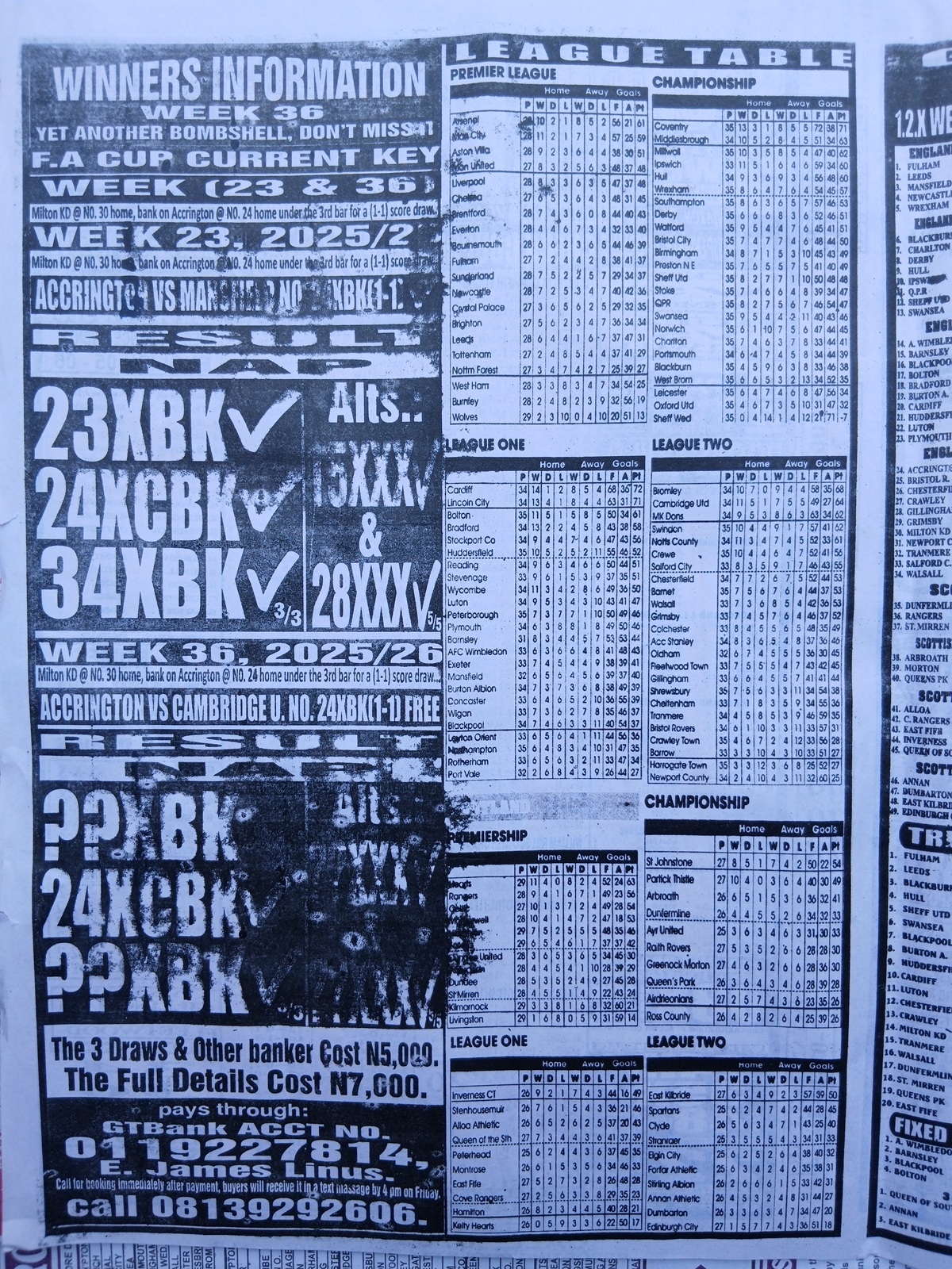 week 36 sporting telegraph 2026 page 2