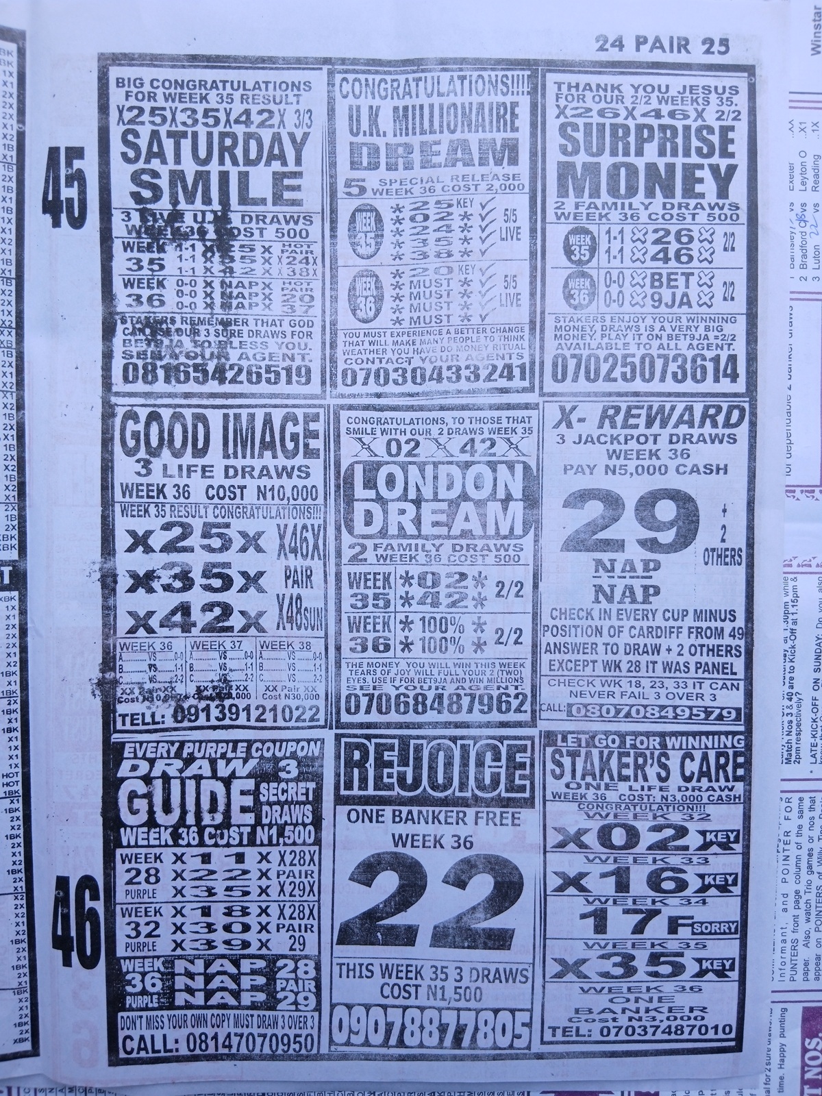 week 36 sporting telegraph 2026 page 5