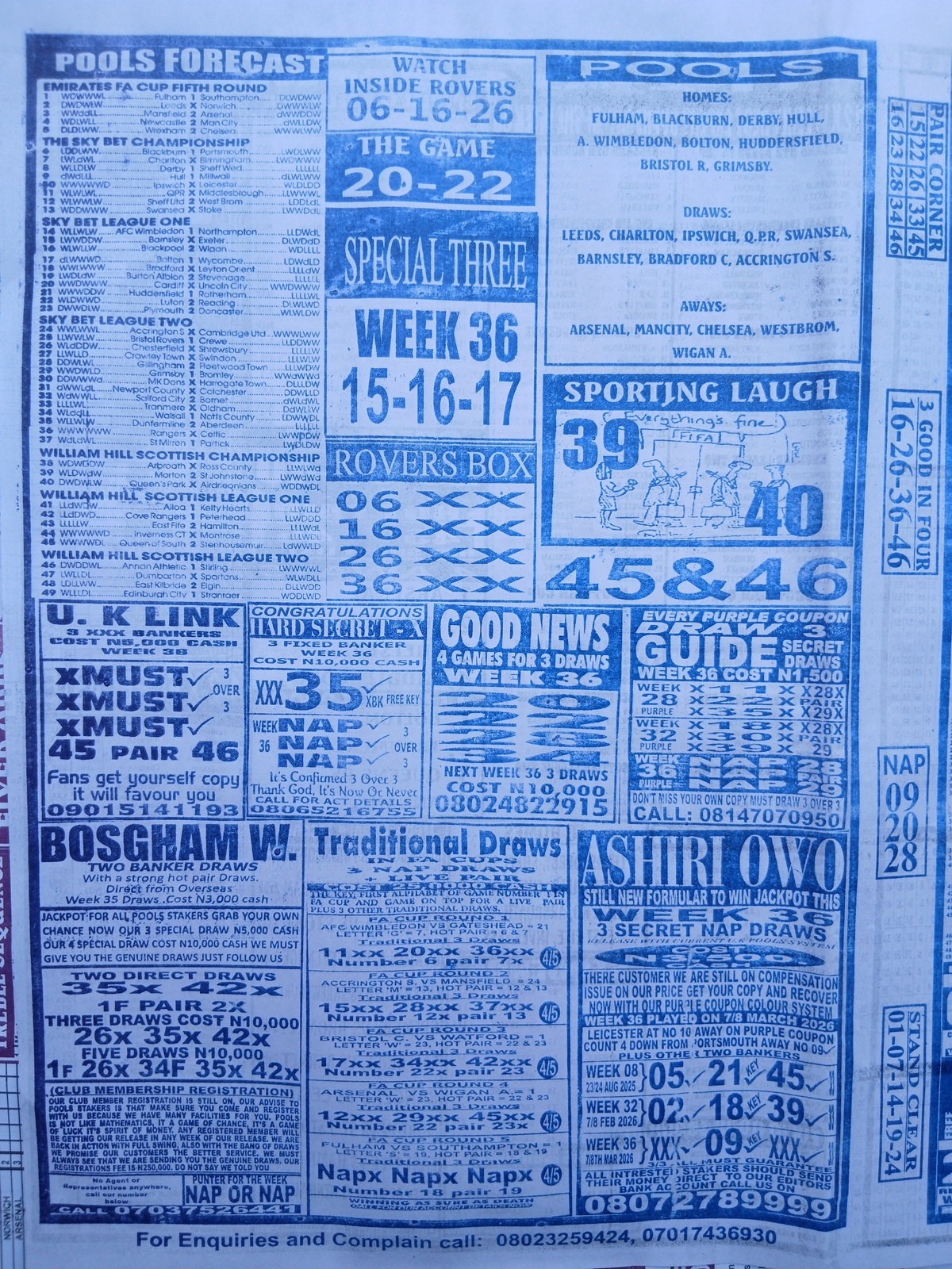 week 36 sporting telegraph 2026 page 8