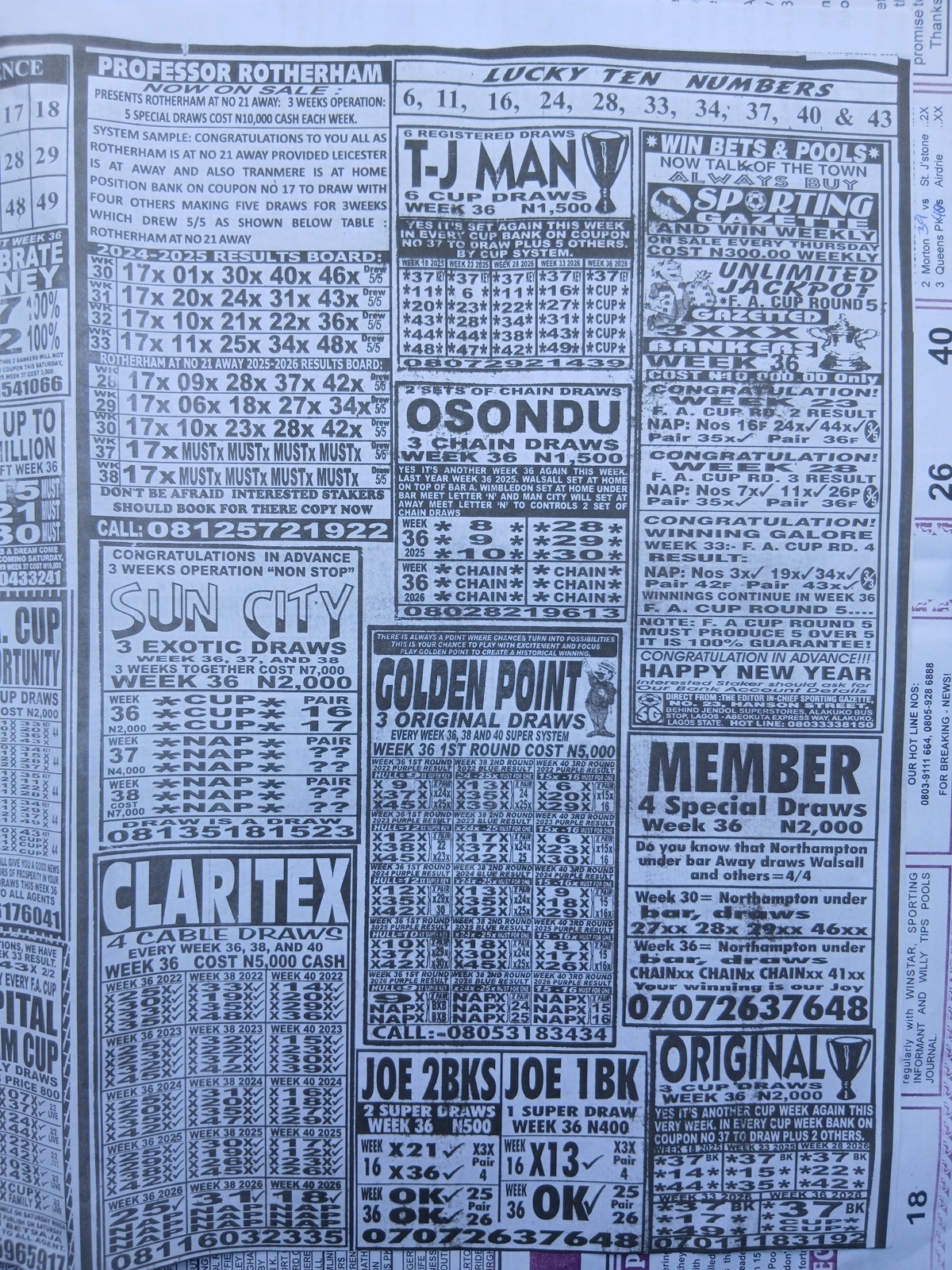week 36 weekly telegraph 2026 page 11