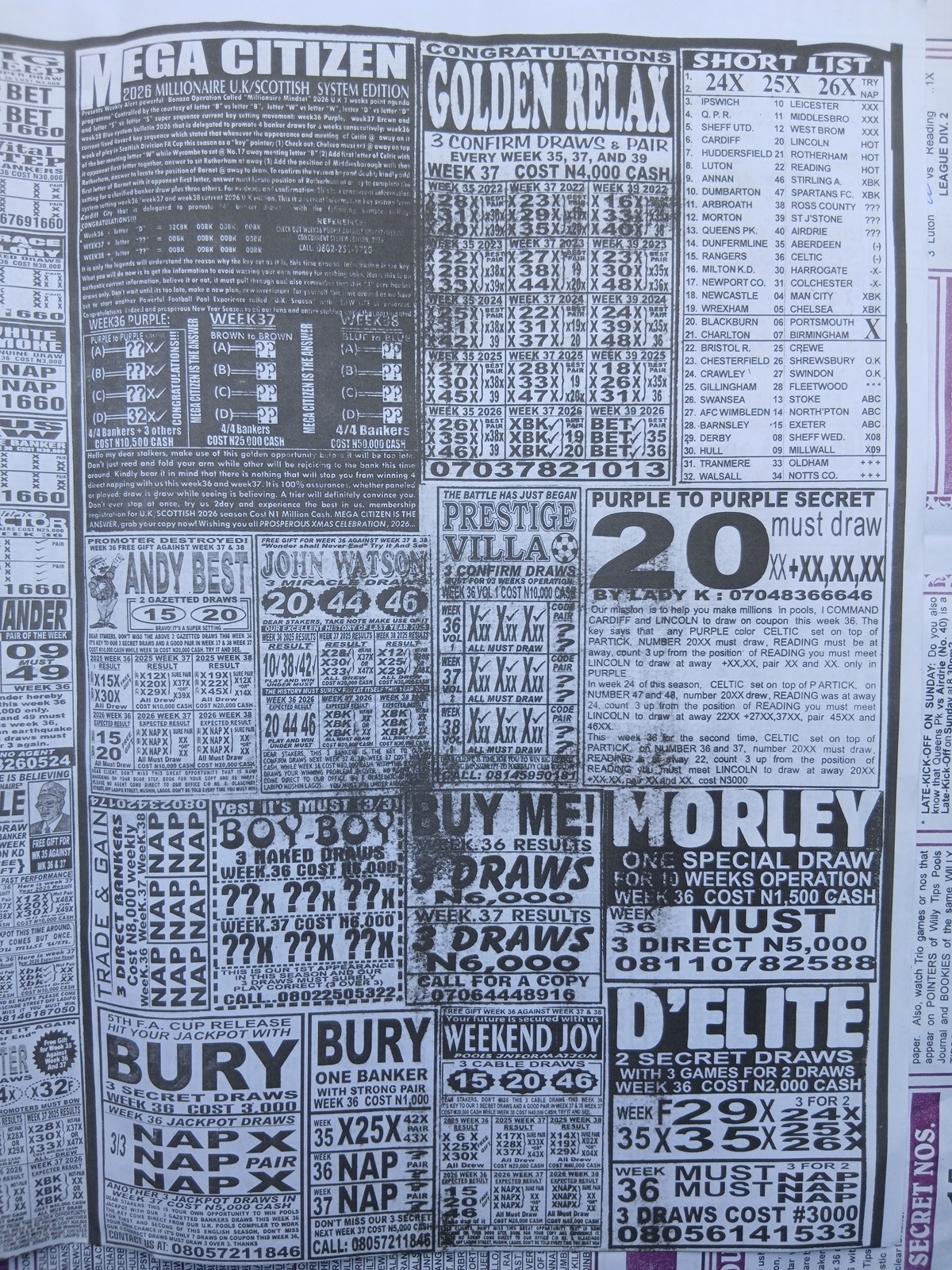 week 36 weekly telegraph 2026 page 13