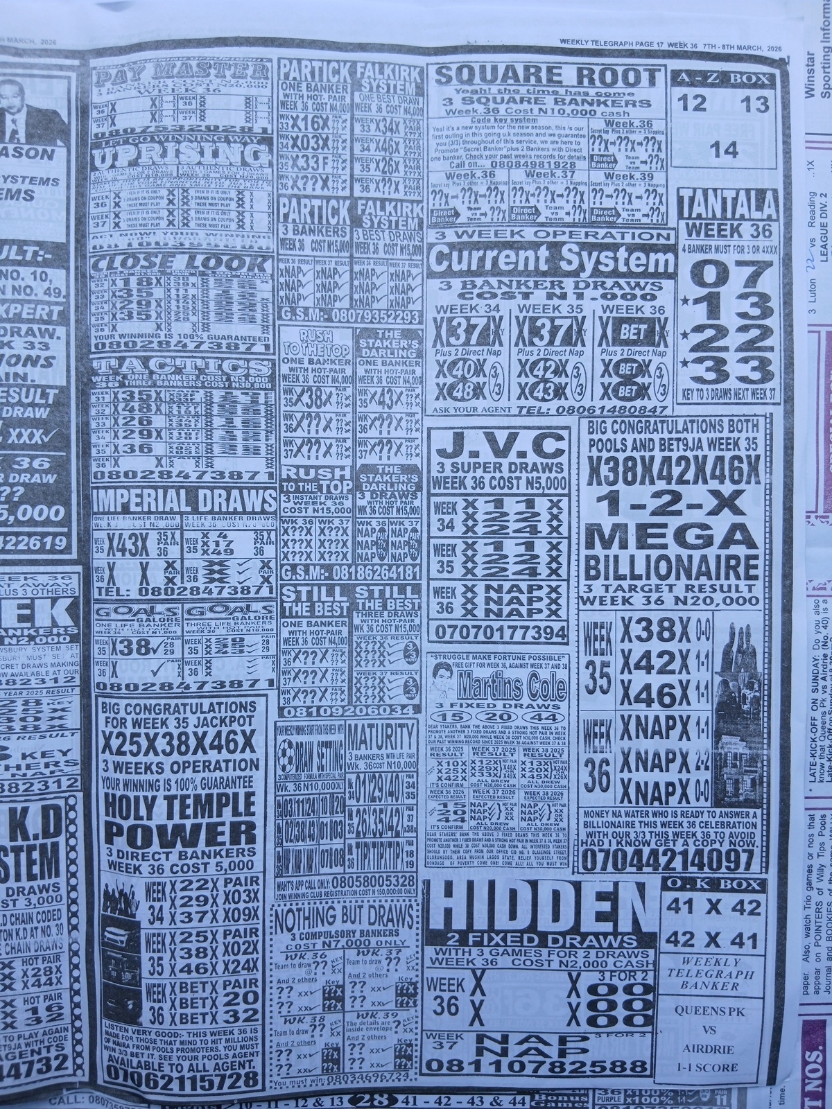 week 36 weekly telegraph 2026 page 15