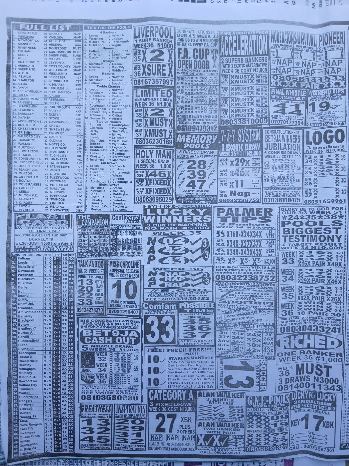 week 36 weekly telegraph 2026 page 2