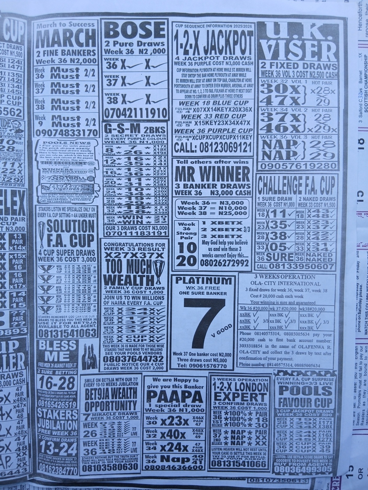 week 36 weekly telegraph 2026 page 21