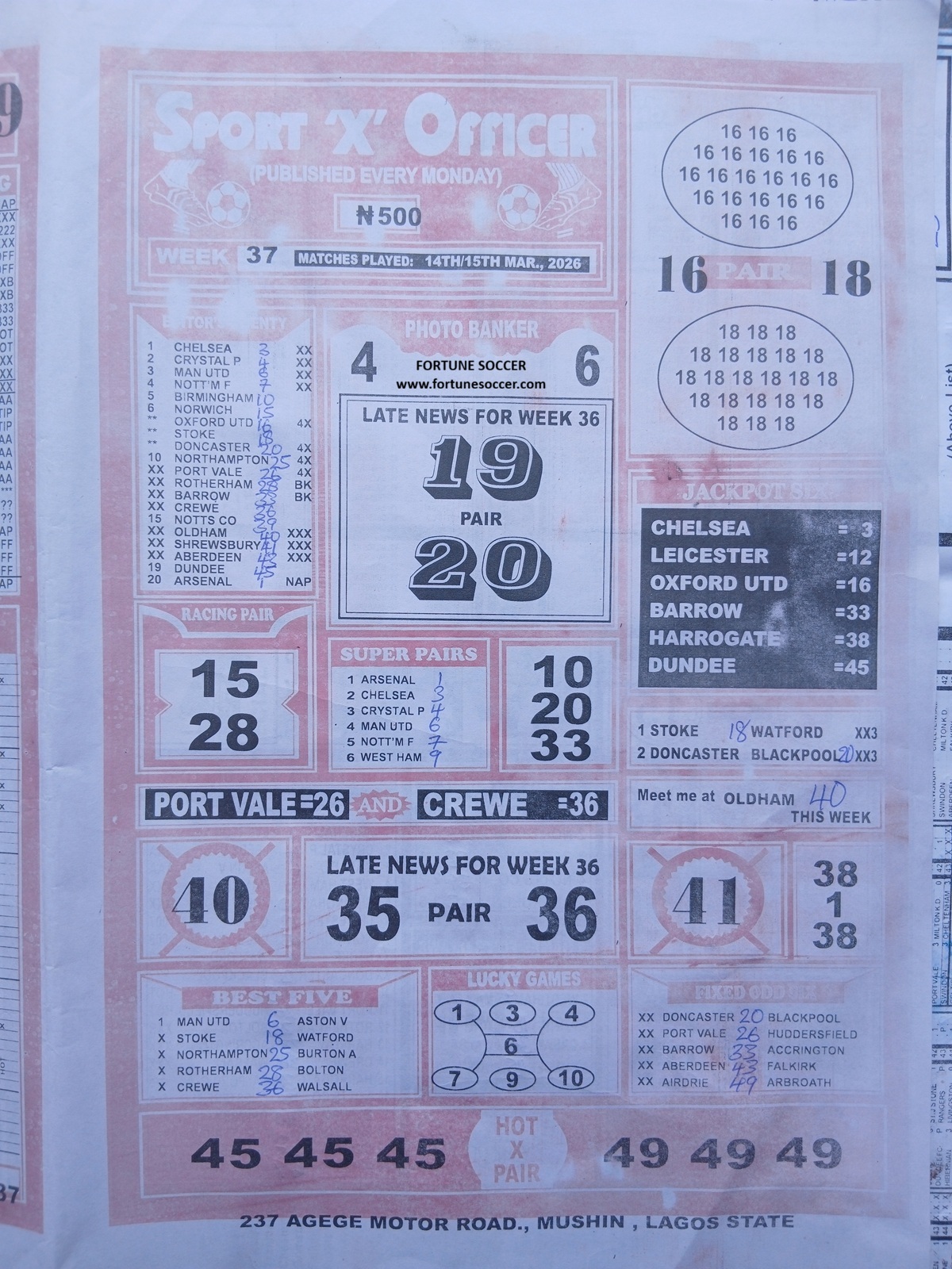 week 37 sport x officer 2026 page 1