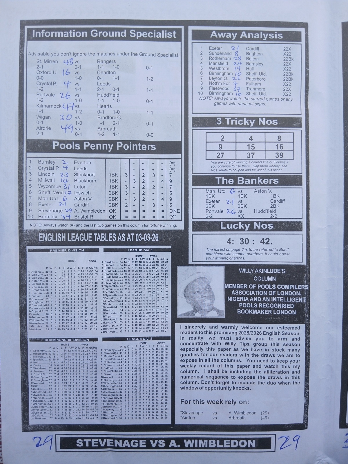 week 37 sporting informant 2026 page 2