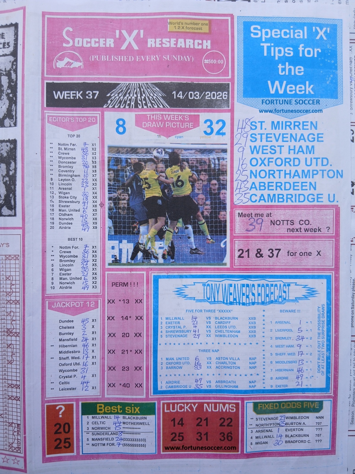 week 37 soccer x research 2026 page 1