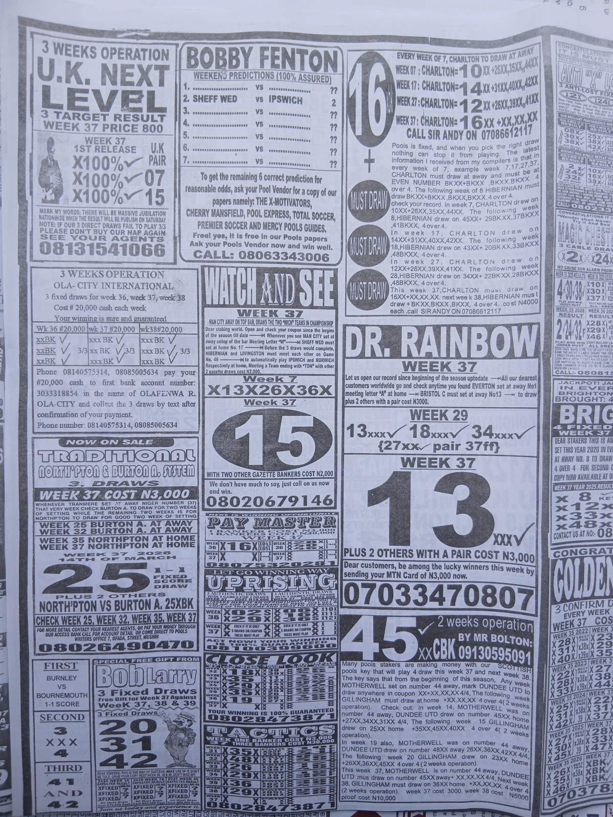 week 37 weekly telegraph 2026 page 16