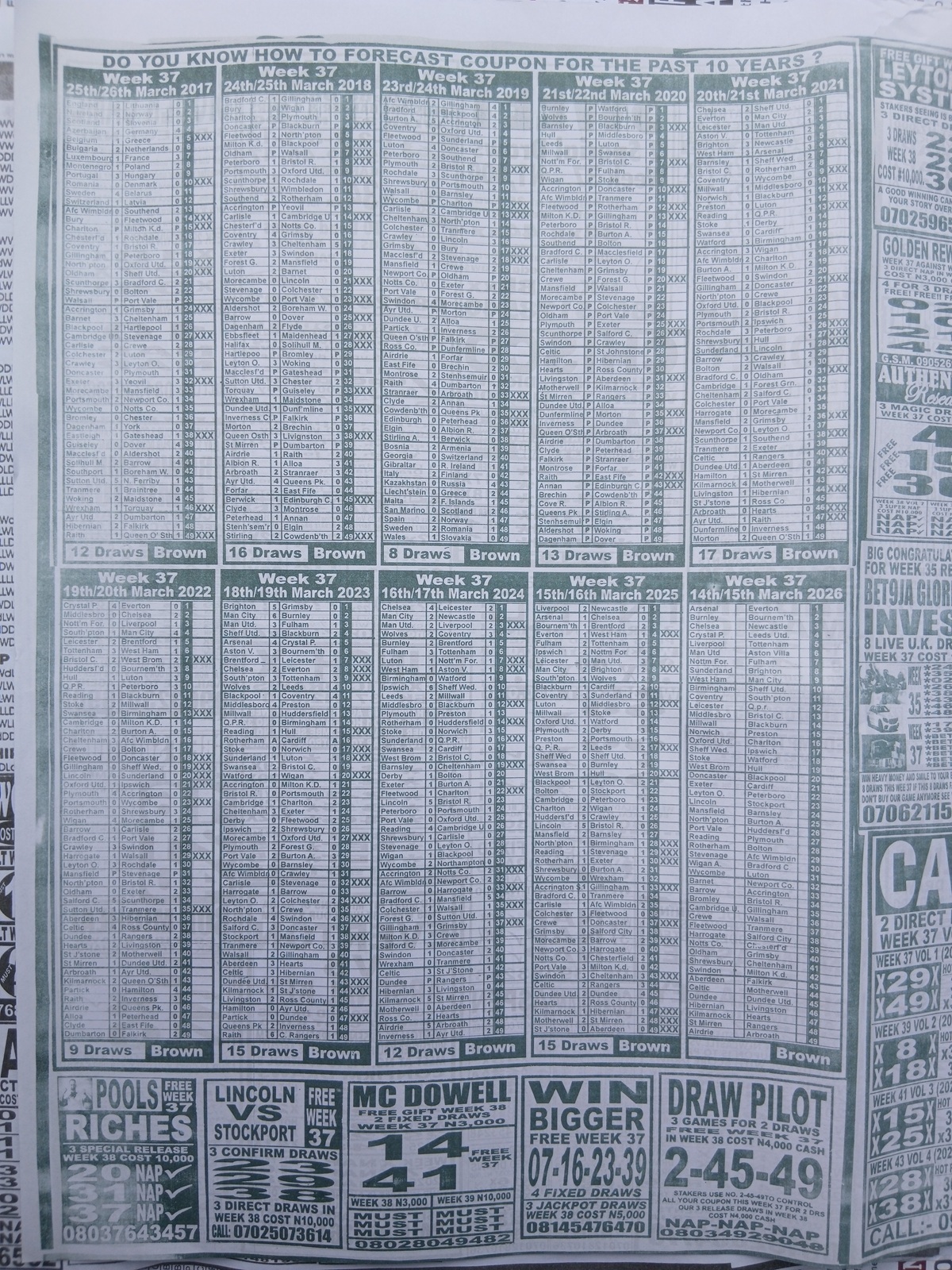 week 37 weekly telegraph 2026 page 20