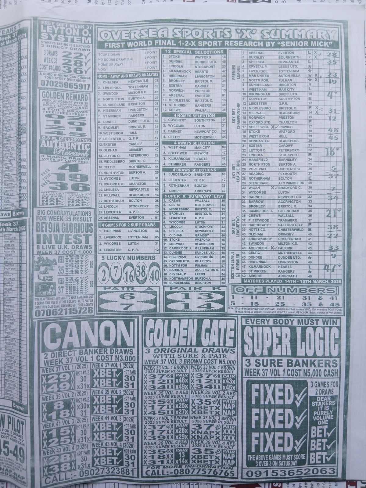 week 37 weekly telegraph 2026 page 5