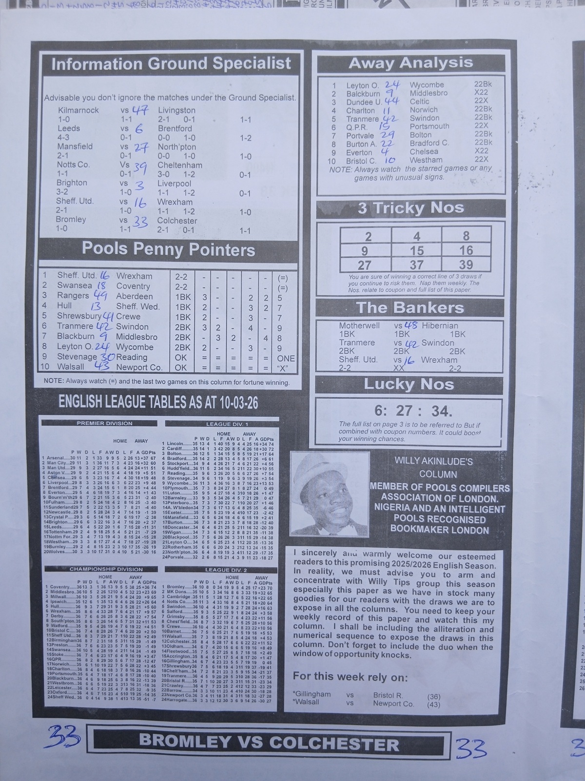 week 38 sporting informant 2026 page 2