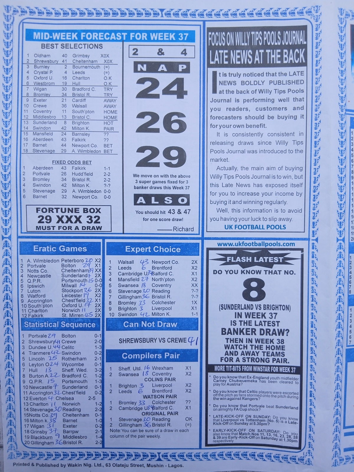 week 38 sporting informant 2026 page 4