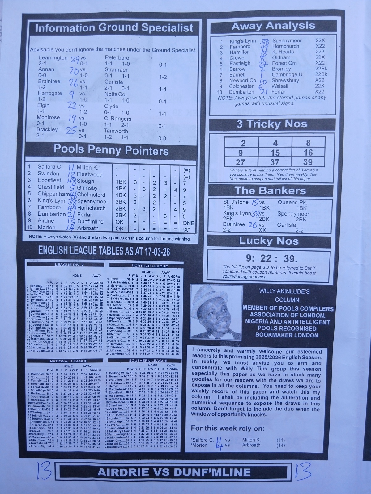 week 39 sporting informant 2026 page 2