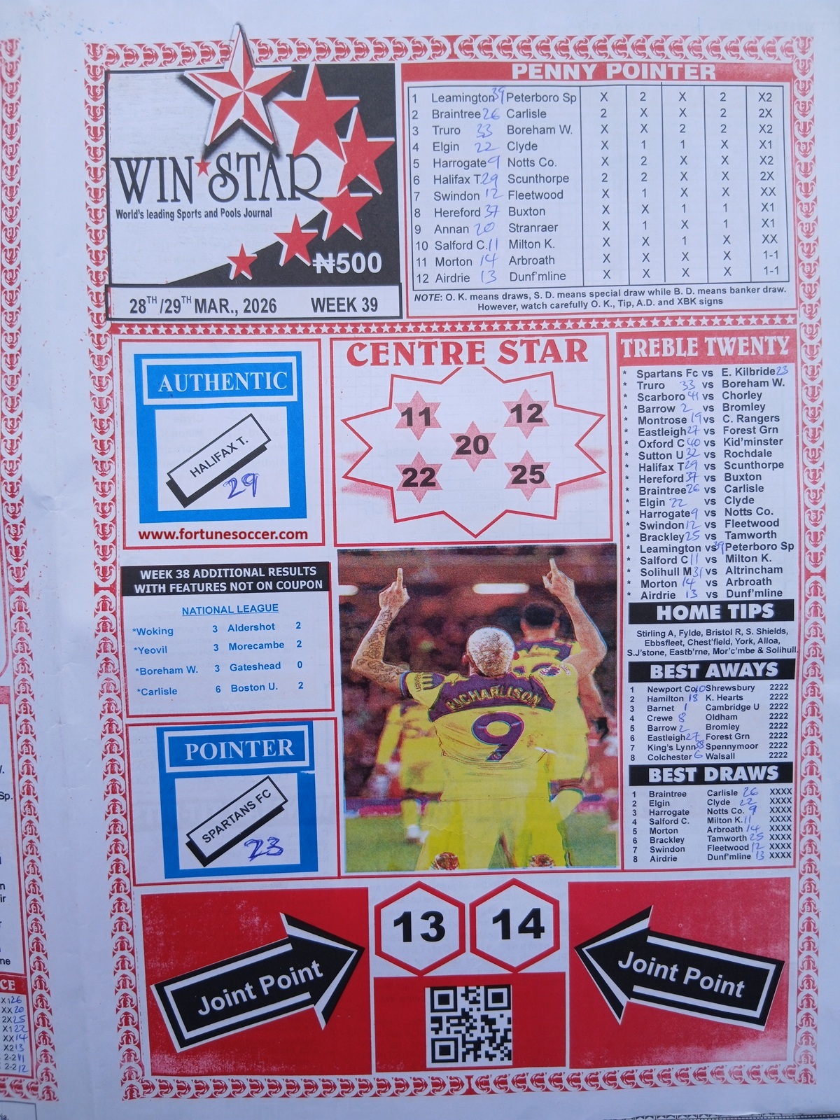 week 39 winstar 2026 page 1