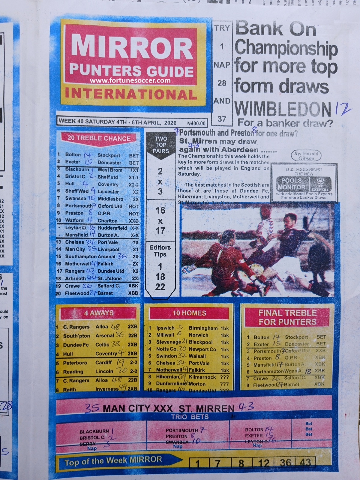week 40 mirror punters guide 2026 page 1