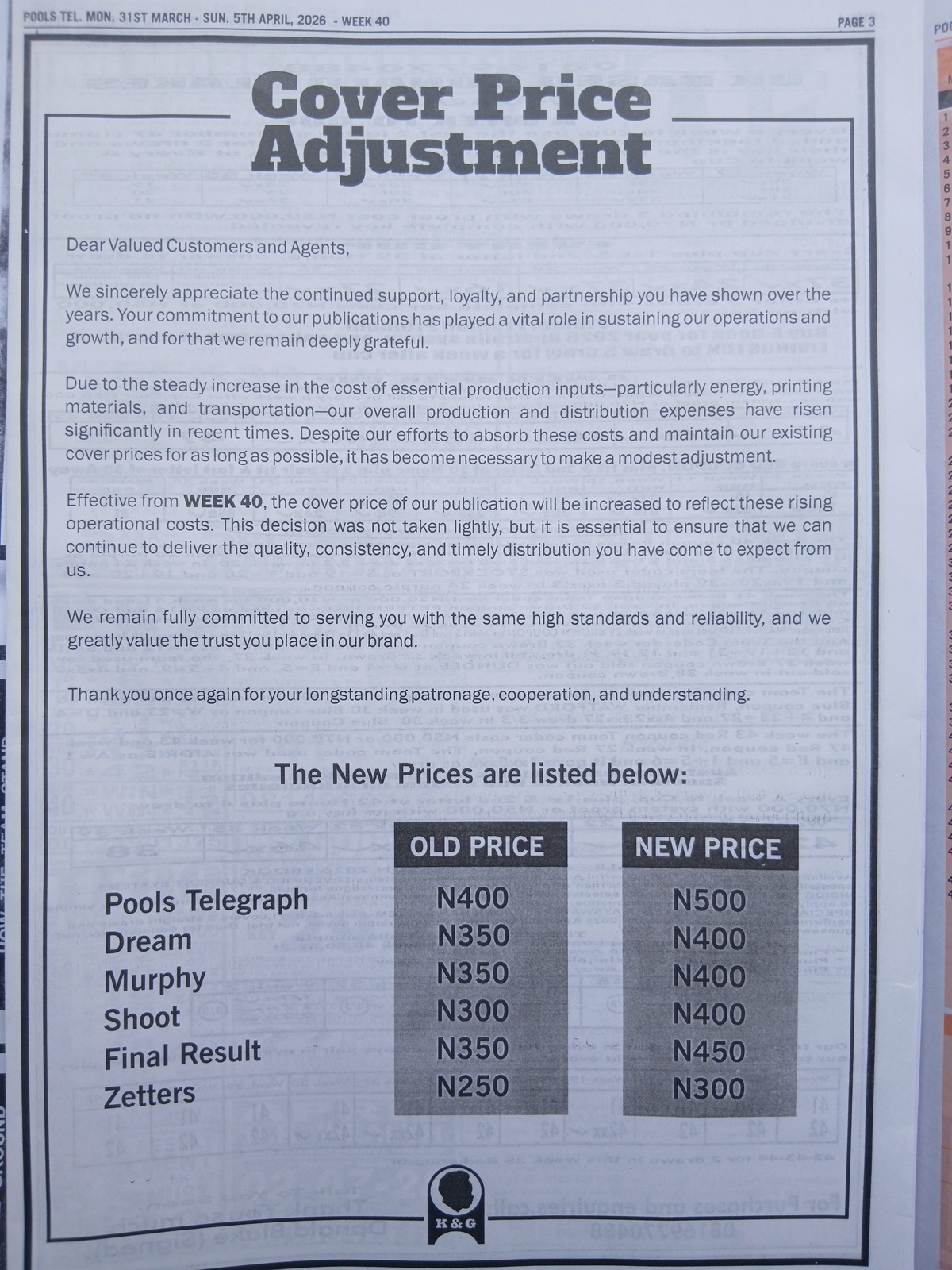 week 40 pools telegraph 2026 page 3