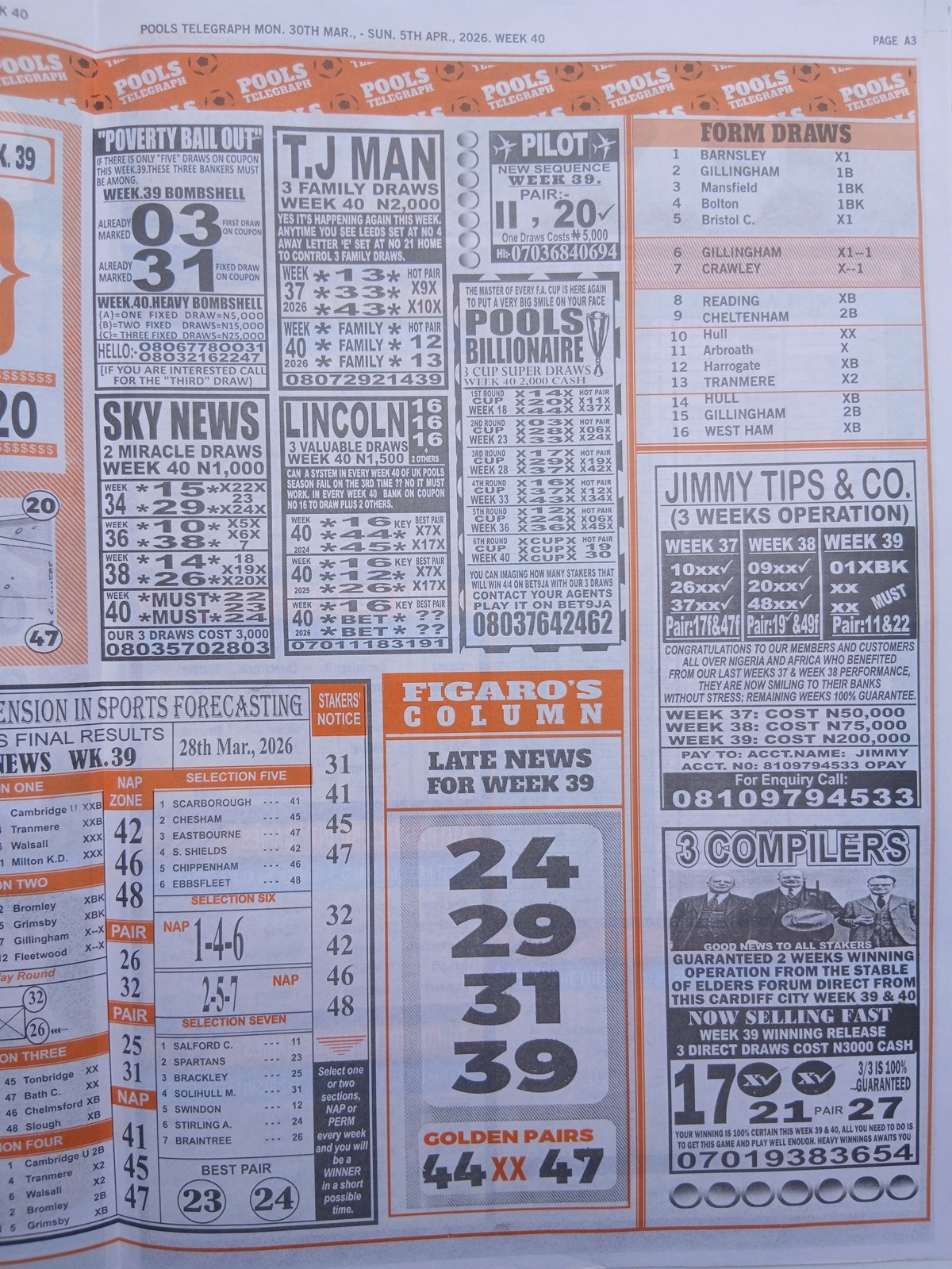 week 40 pools telegraph 2026 page 9