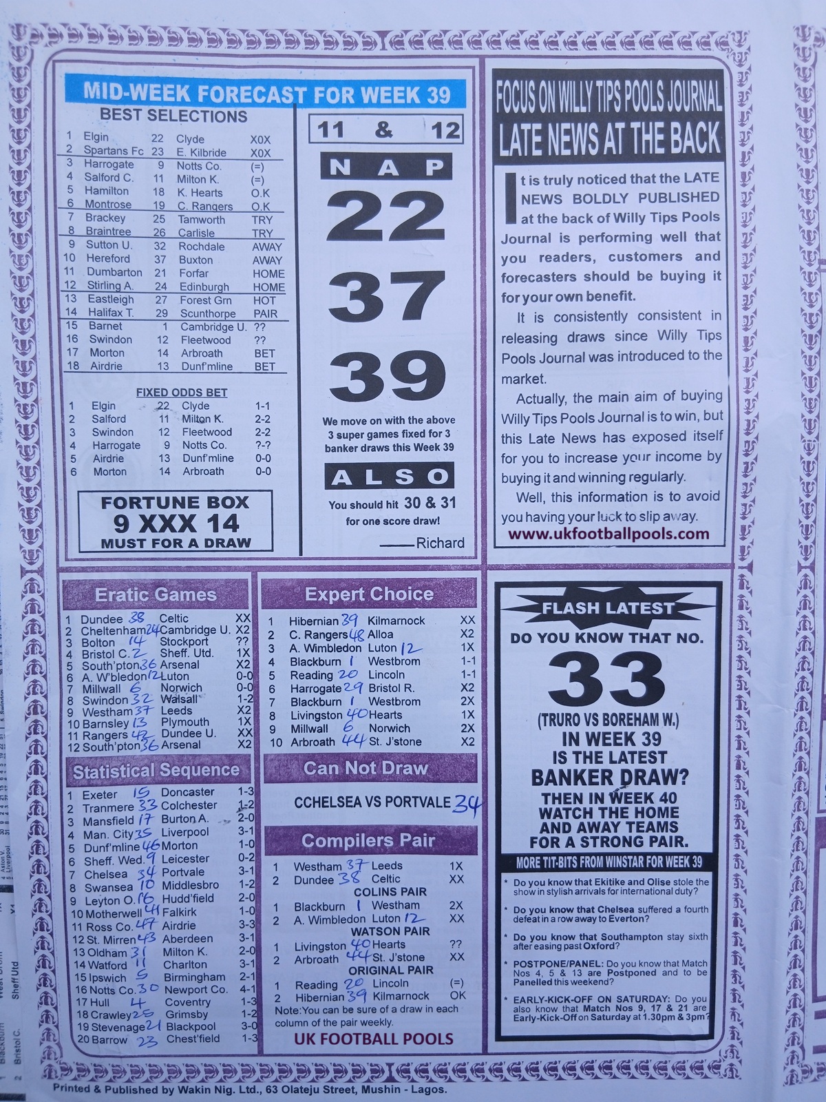 week 40 sporting informant 2026 page 4