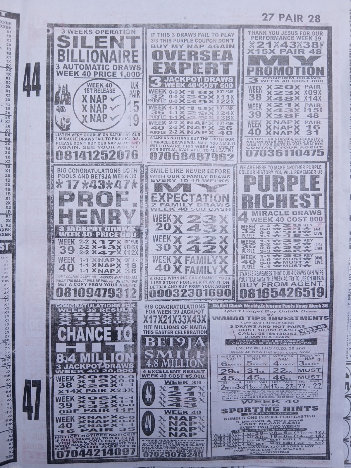 week 40 sporting telegraph 2026 page 5