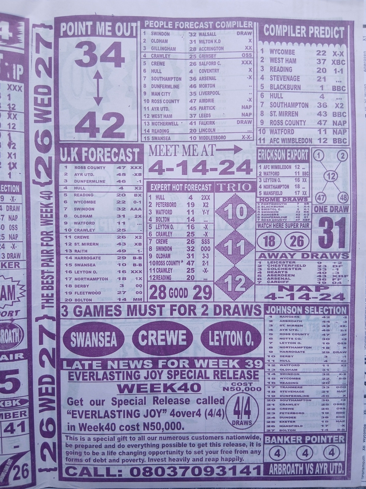 week 40 temple of draws 2026 page 3