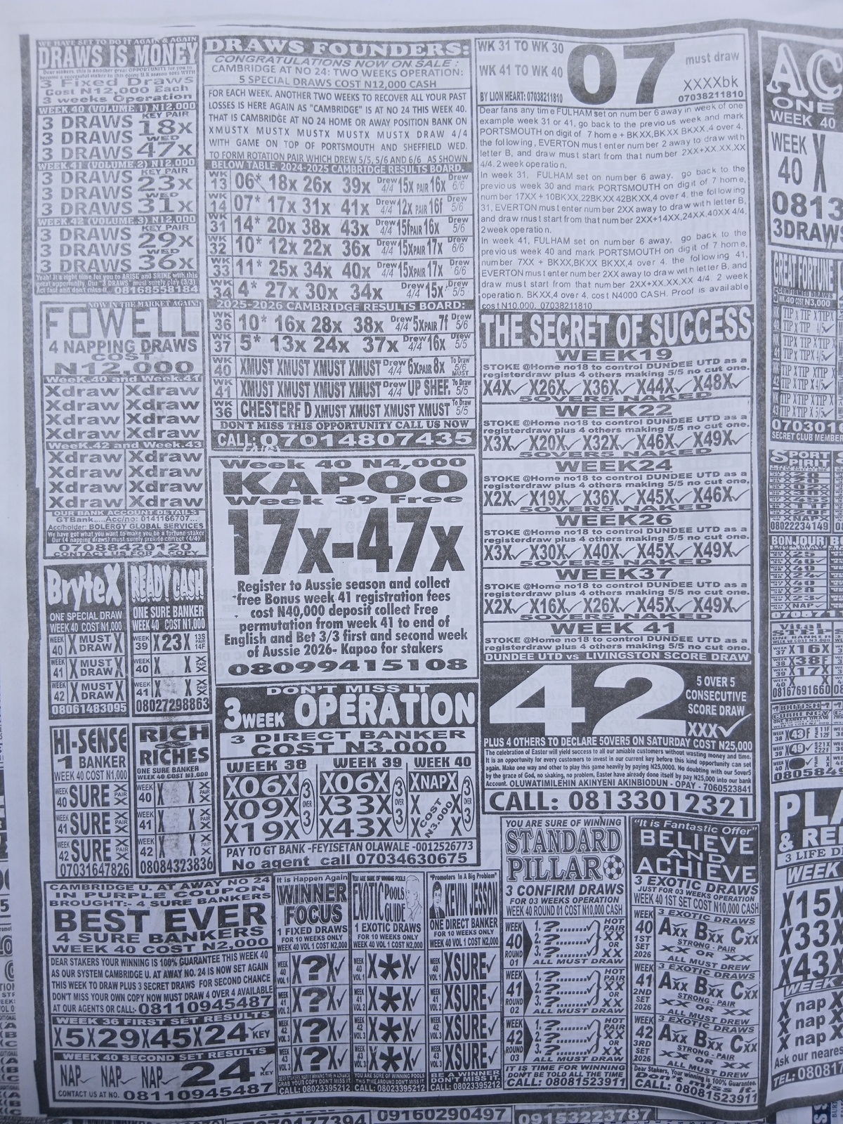 week 40 weekly telegraph 2026 page 16