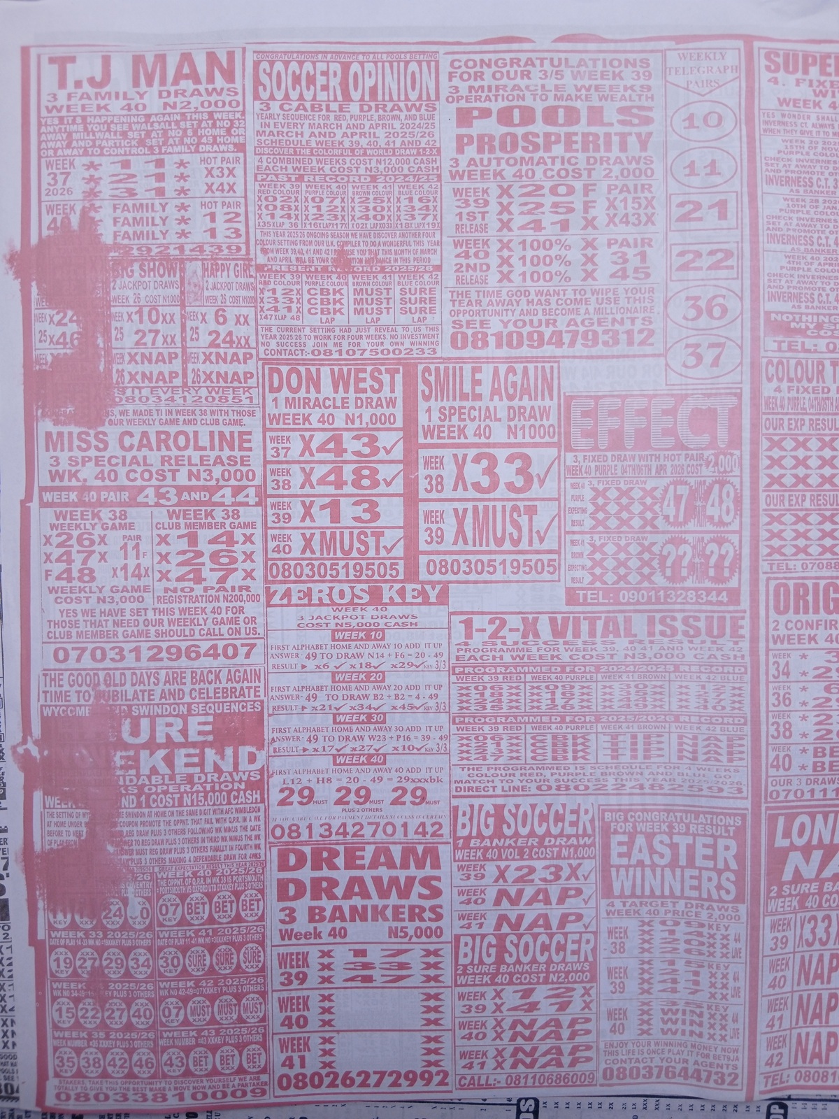 week 40 weekly telegraph 2026 page 22