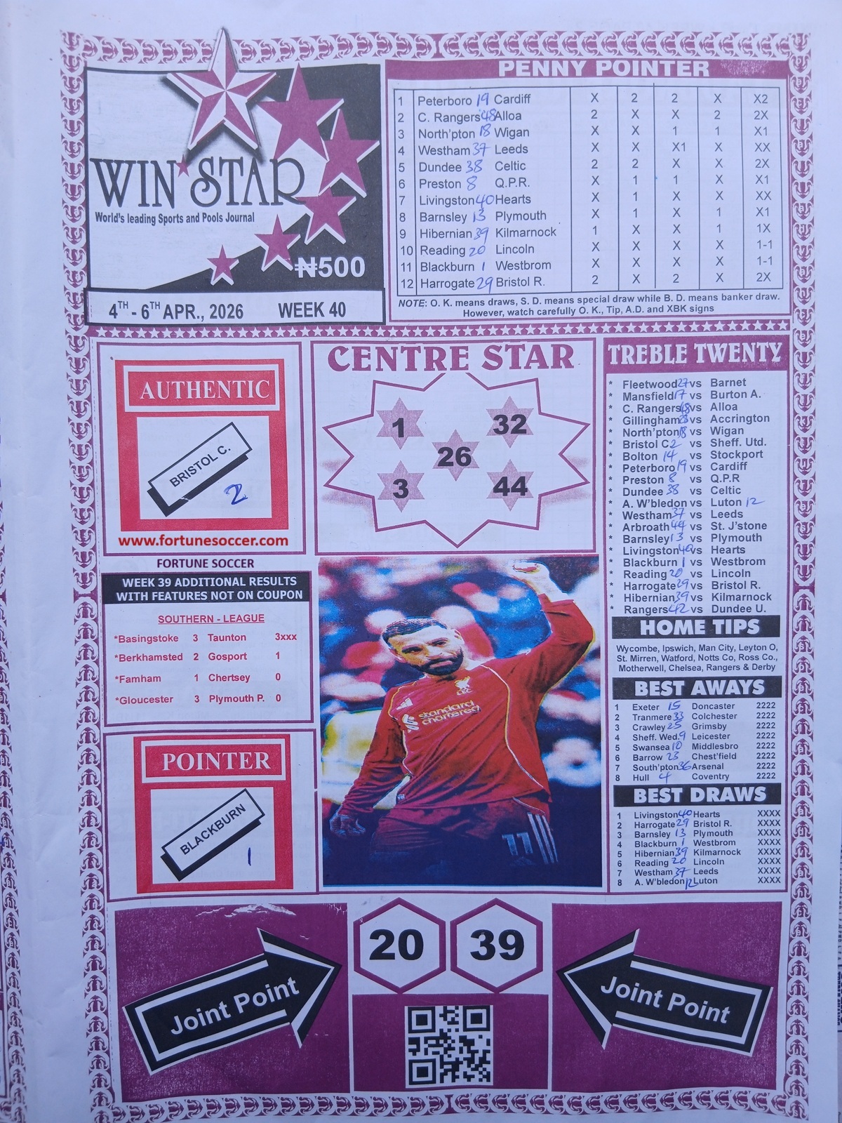 week 40 winstar 2026 page 1