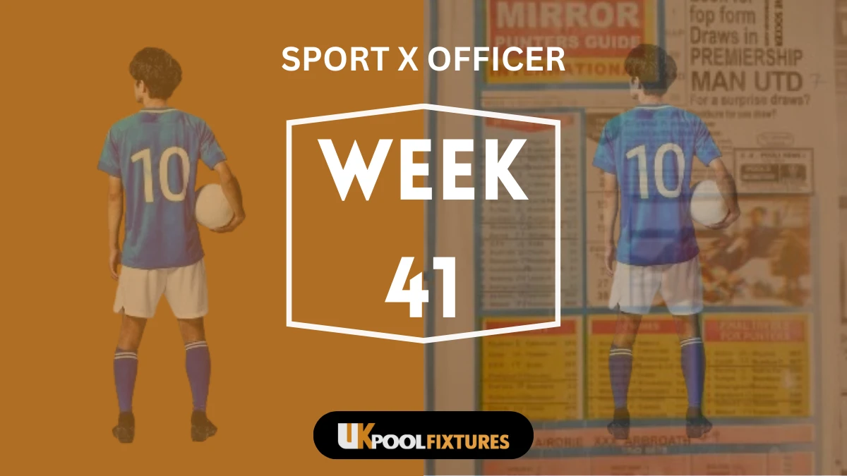 Week 41 Pool Late Newspapers Sport Officer