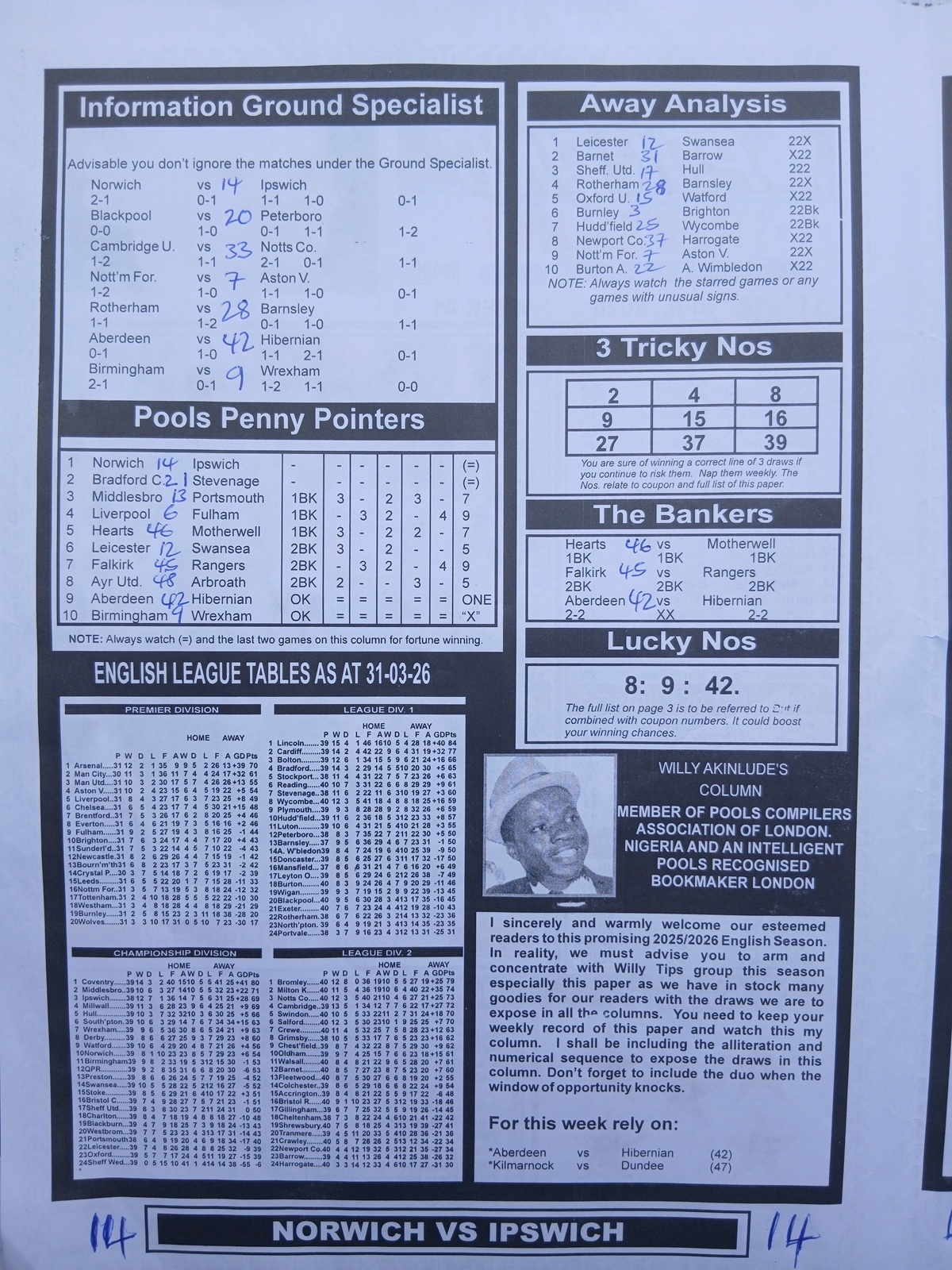 week 41 sporting informant 2026 page 2
