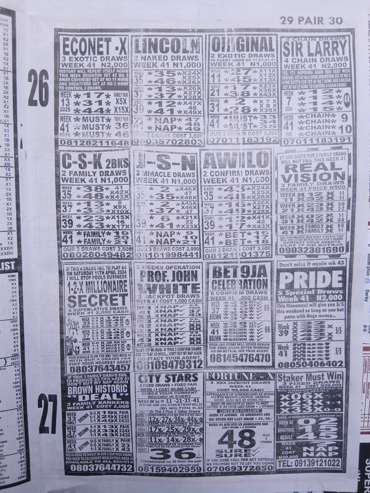 week 41 sporting telegraph 2026 page 5