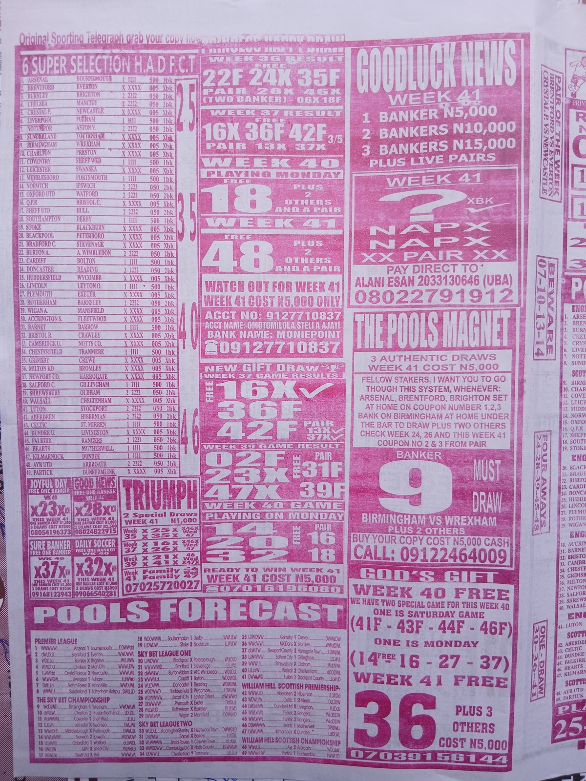 week 41 sporting telegraph 2026 page 6