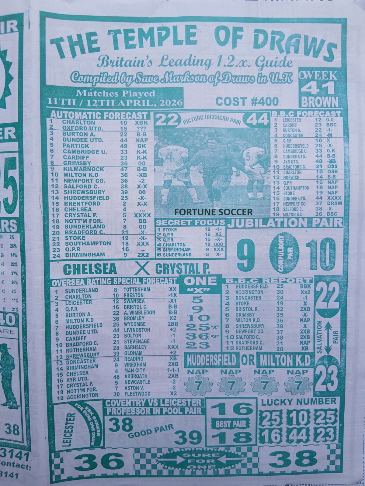 week 41 temple of draws 2026 page 1