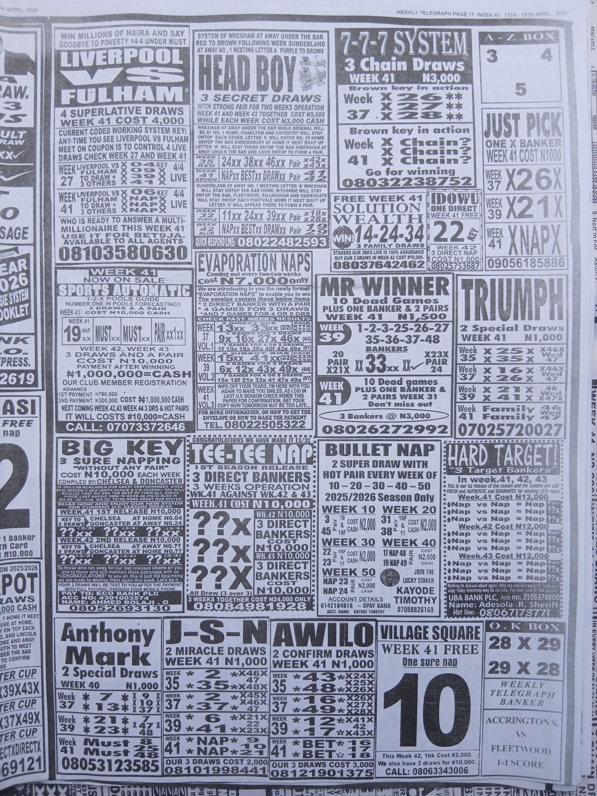 week 41 weekly telegraph 2026 page 15